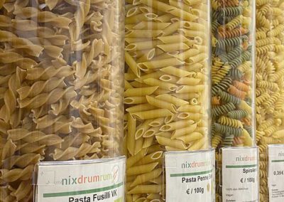 WAS ? nixdrumrum unverpackt einkaufen Nudeln Pasta Fusilli